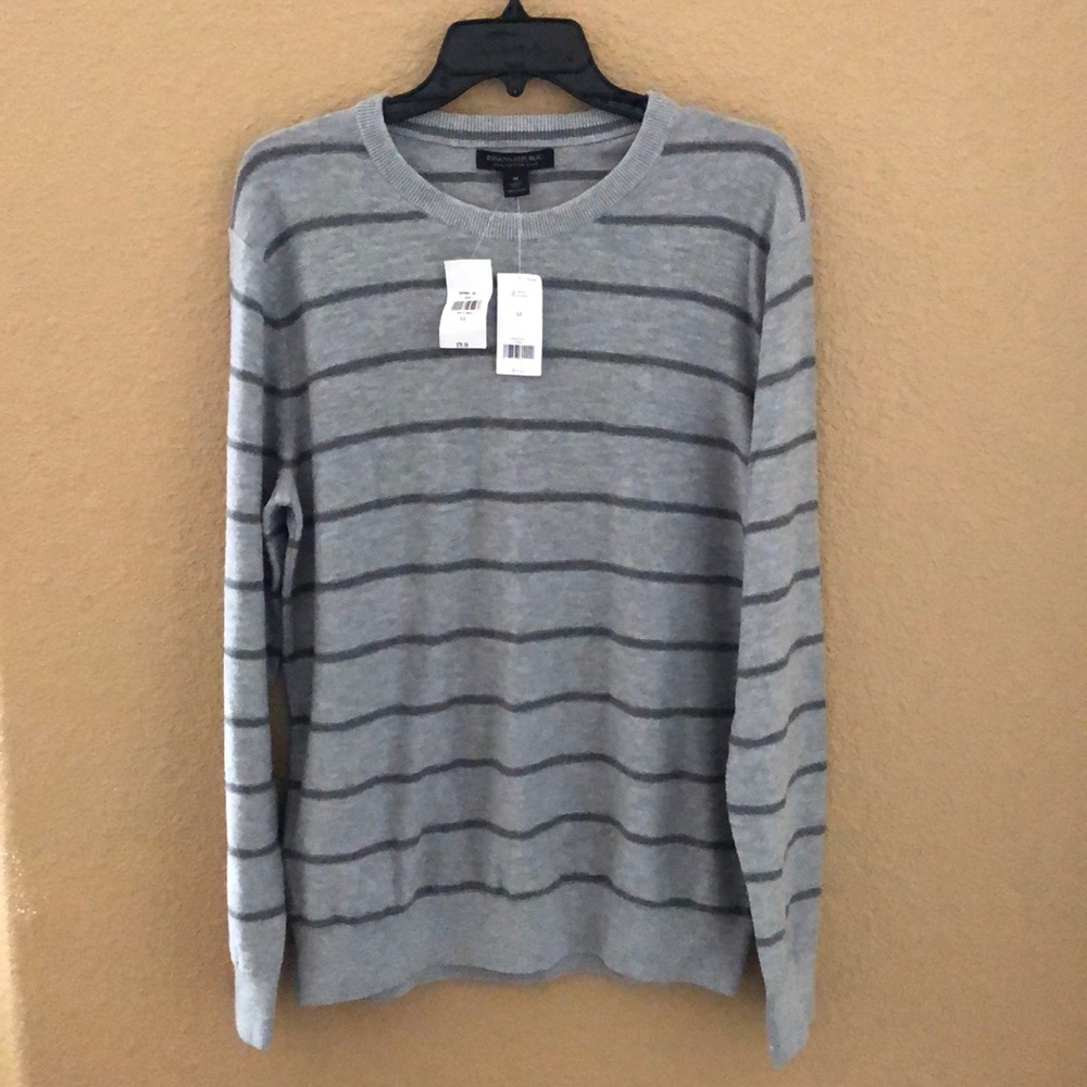 Banana Republic Striped Crew Neck Sweater